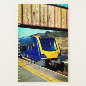 Gele en blauwe trein planner (Voorkant)