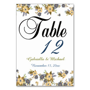 Gele en Blauwe Tuin Bloemen Kaart