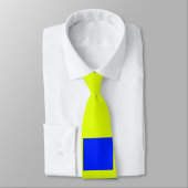 Gele en blauwe vierkanten stropdas (Gebonden)