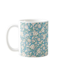 Gele en blauwe wervelende bloemen