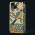 Gele en Blauwgroen Blauwe Vogel die op een Tak wor iPhone 13 Hoesje<br><div class="desc">Dit prachtige schilderij van een gele en blauwgroen blauwe vogel op een tak past perfect bij elk Zazzle product. Het collage-geïnspireerde schilderij van Chariklia Zarris bestaat uit vele verschillende patronen,  bloemen en bladeren. Bestel vandaag nog!</div>