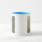 Gele en Blauwgroen Blauwe Vogel die op een Tak wor Mok (Midden)