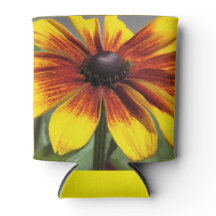 Gele en Bronzen Rudbeckia Bloemige Blikje Koeler