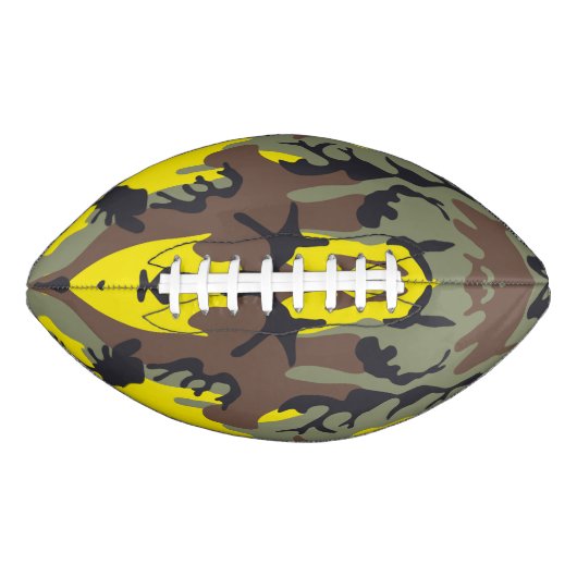 Gele en bruine camouflage, leger, leger american football (Voorkant)