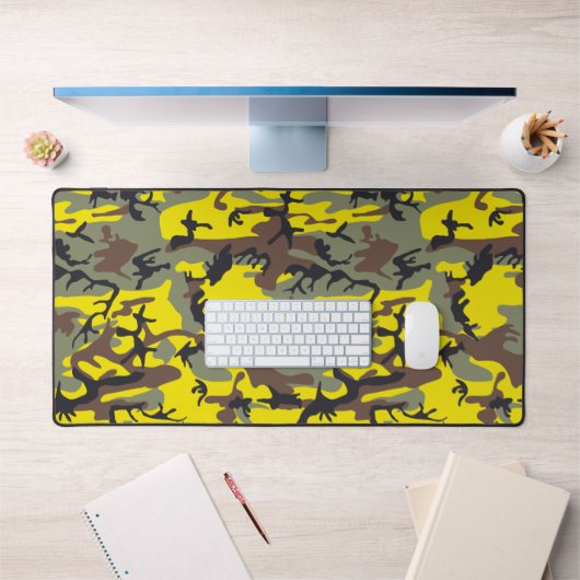 Gele en bruine camouflage, leger, leger bureaumat (Kantoor 1)