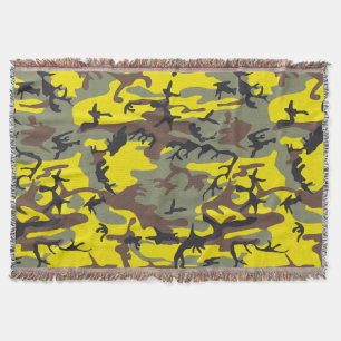 Gele en bruine camouflage, leger, leger deken