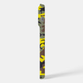 Gele en bruine camouflage, leger, leger iPhone hoesje (Linkerkant)