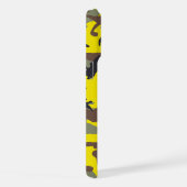 Gele en bruine camouflage, leger, leger iPhone hoesje (Rechterkant)