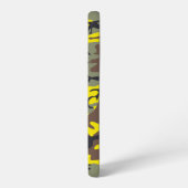 Gele en bruine camouflage, leger, leger samsung galaxy hoesje (Linkerkant)