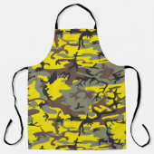 Gele en bruine camouflage, leger, leger schort (Voorkant)