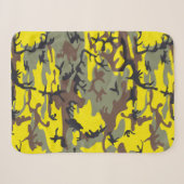 Gele en bruine camouflage, leger, leger sherpa deken (Voorkant (horizontaal))