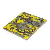 Gele en bruine camouflage, leger, leger tegeltje (Zijkant)