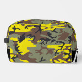Gele en bruine camouflage, leger, leger toilettasje (Voorkant)