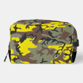 Gele en bruine camouflage, leger, leger toilettasje (Achterkant)