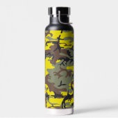 Gele en bruine camouflage, leger, leger waterfles (Links)