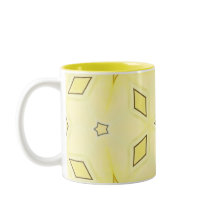 Gele en donkerbruine sterren en diamanten