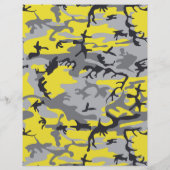 Gele en grijze camouflage, leger, leger flyer (Achterkant)