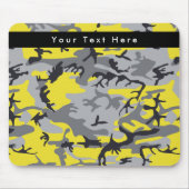 Gele en grijze camouflage, leger, leger muismat (Voorkant)