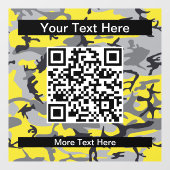 Gele en grijze camouflage, leger, leger raamsticker (Vel)