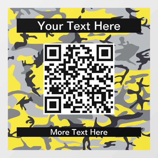 Gele en grijze camouflage, leger, leger raamsticker (Vel)