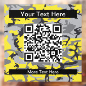 Gele en grijze camouflage, leger, leger raamsticker (Vel 2)