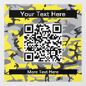 Gele en grijze camouflage, leger, leger raamsticker (Vel)