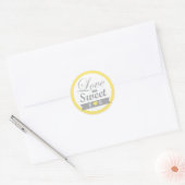 Gele en Grijze Favor Stickers (Envelop)