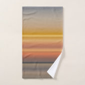 Gele en grijze lineaire verlopen bad handdoek (Handdoek)