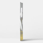 Gele en grijze platte hooglichten Case-Mate iPhone case (Achterkant / Links)