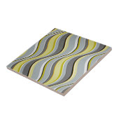 Gele en grijze strepen tegeltje (Zijkant)