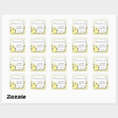 Gele en Grijze uil baby shower gunst stickers (Vel)