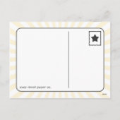 Gele en Grijze Vrolijk alles Vakantie Feestdagenkaart (Achterkant)