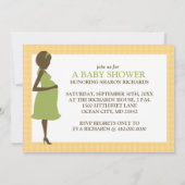 Gele en groene Babyschoenen Kaart (Achterkant)