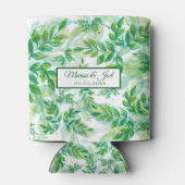 Gele en groene bladeren blikjeskoeler (Achterkant)