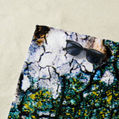 Gele en groene boomschors strandlaken (In situ)