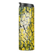 Gele en groene boomschors thermosbeker (Geroteerd rechts)