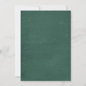 Gele en groene bruiloft-uitvindingen kaart (Achterkant)