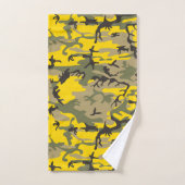Gele en groene camouflage, leger, leger bad handdoek (Handdoek)
