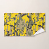 Gele en groene camouflage, leger, leger bad handdoek (Handdoek)