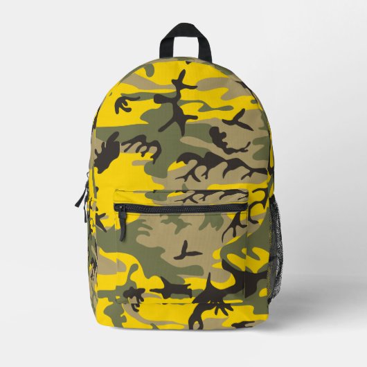 Gele en groene camouflage, leger, leger bedrukte rugzak (Voorkant)