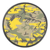 Gele en groene camouflage, leger, leger hockey puck (Voorkant)