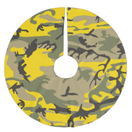 Gele en groene camouflage, leger, leger kerstboom rok