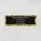 Gele en groene camouflage, leger, leger mini visitekaartje (Voorkant)