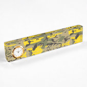 Gele en groene camouflage, leger, leger naambordje