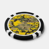 Gele en groene camouflage, leger, leger poker chips (Enkel)