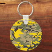 Gele en groene camouflage, leger, leger sleutelhanger (Voorkant)