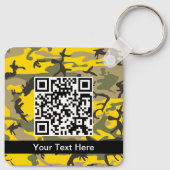 Gele en groene camouflage, leger, leger sleutelhanger (Achterkant)