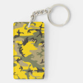 Gele en groene camouflage, leger, leger sleutelhanger (achterkant)