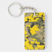 Gele en groene camouflage, leger, leger sleutelhanger (Voorkant)