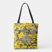 Gele en groene camouflage, leger, leger tote bag (Achterkant)